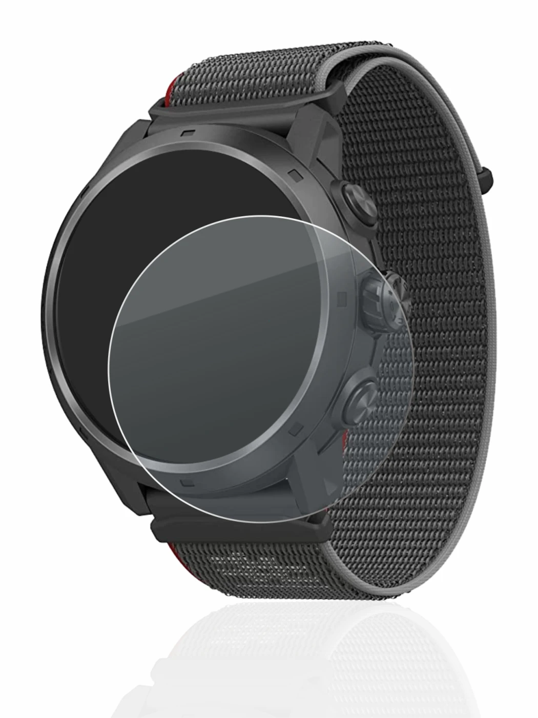 Image of the device Coros Apex 2 Pro with a wide variety of screen protectors.