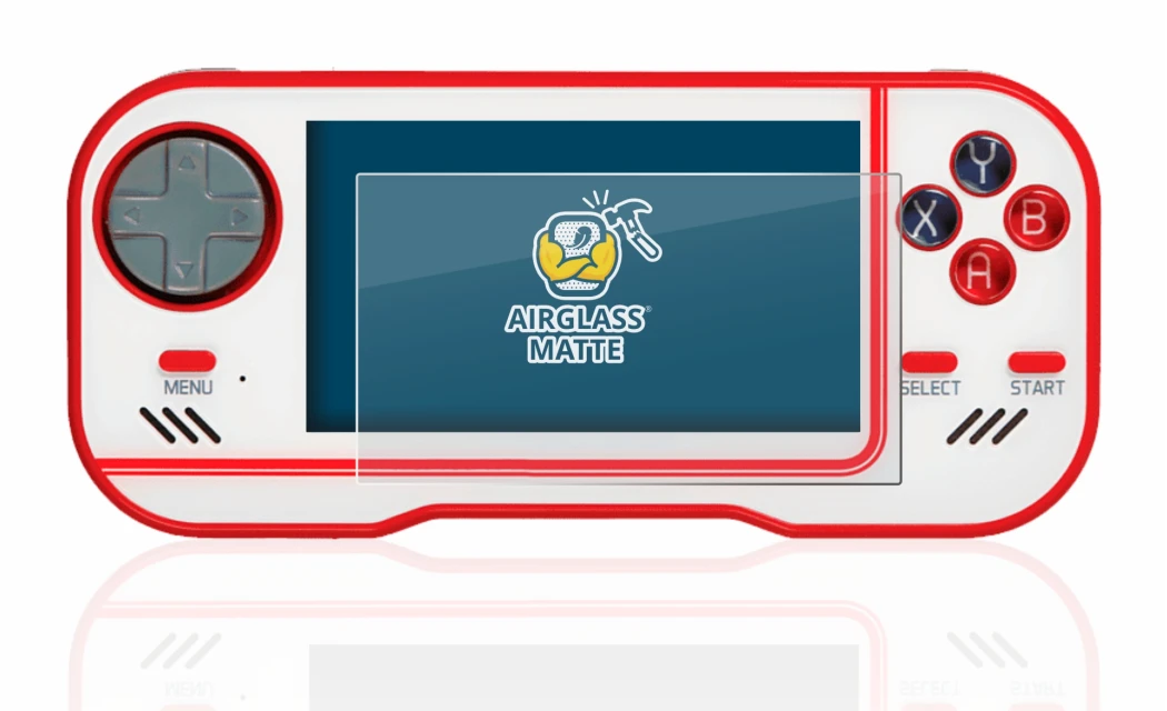 Image of the device Blaze Evercade with a wide variety of screen protectors.
