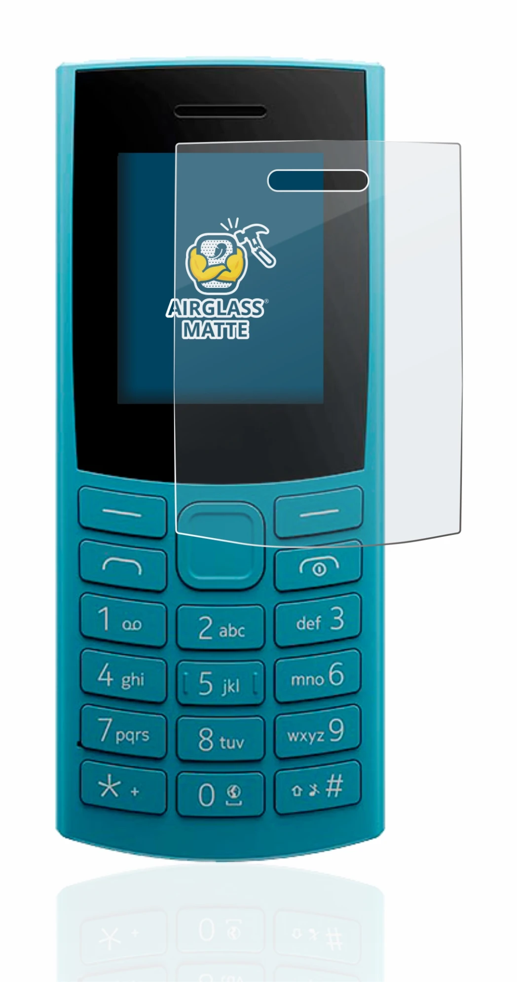 Image of the device Nokia 105 4G (2023) with a wide variety of screen protectors.
