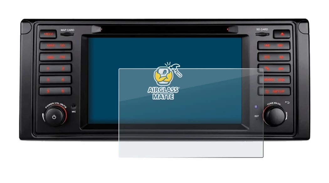 Image of the device Xtrons IQ7039B with a wide variety of screen protectors.