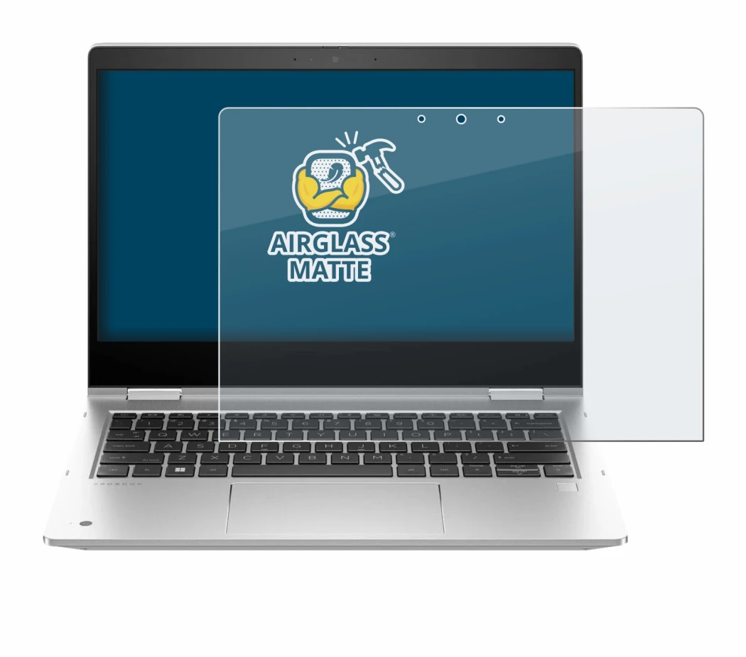 Image of the device HP ProBook x360 435 G10 with a wide variety of screen protectors.