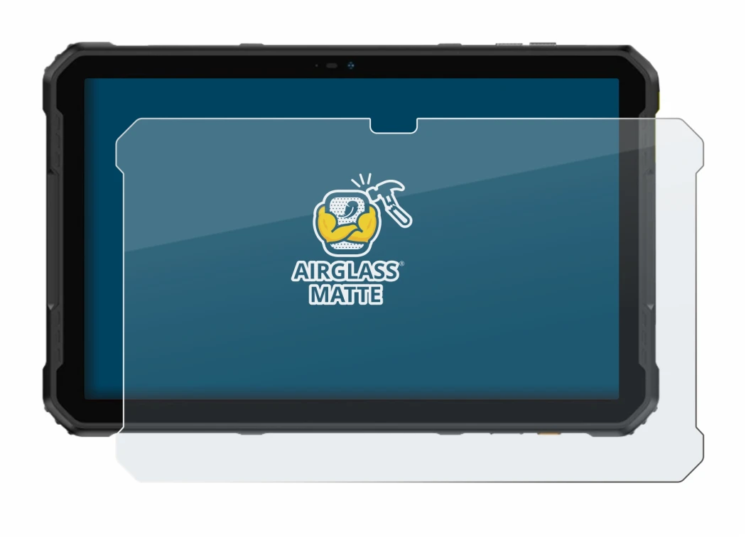 Image of the device Ulefone Armor Pad 2 with a wide variety of screen protectors.
