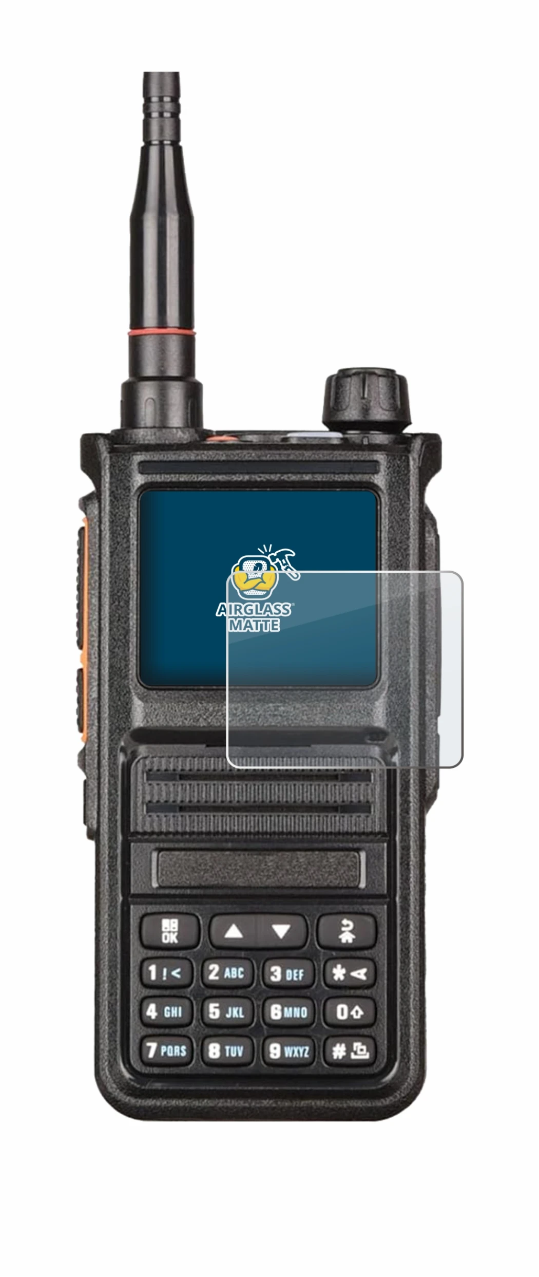 Image of the device Radtel RT-470X with a wide variety of screen protectors.
