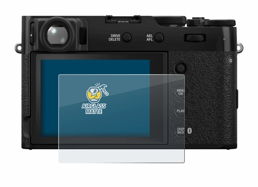 Image of the device Fujifilm X100VI with a wide variety of screen protectors.