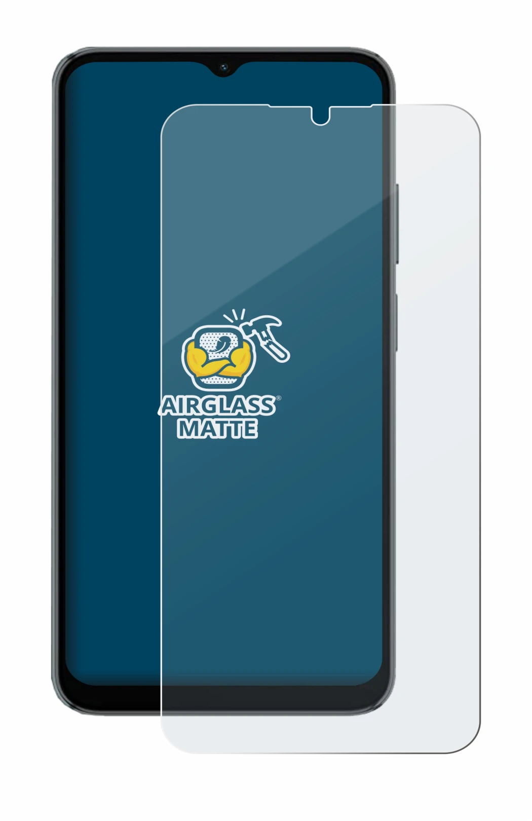 Image of the device Blackview A52 Pro with a wide variety of screen protectors.