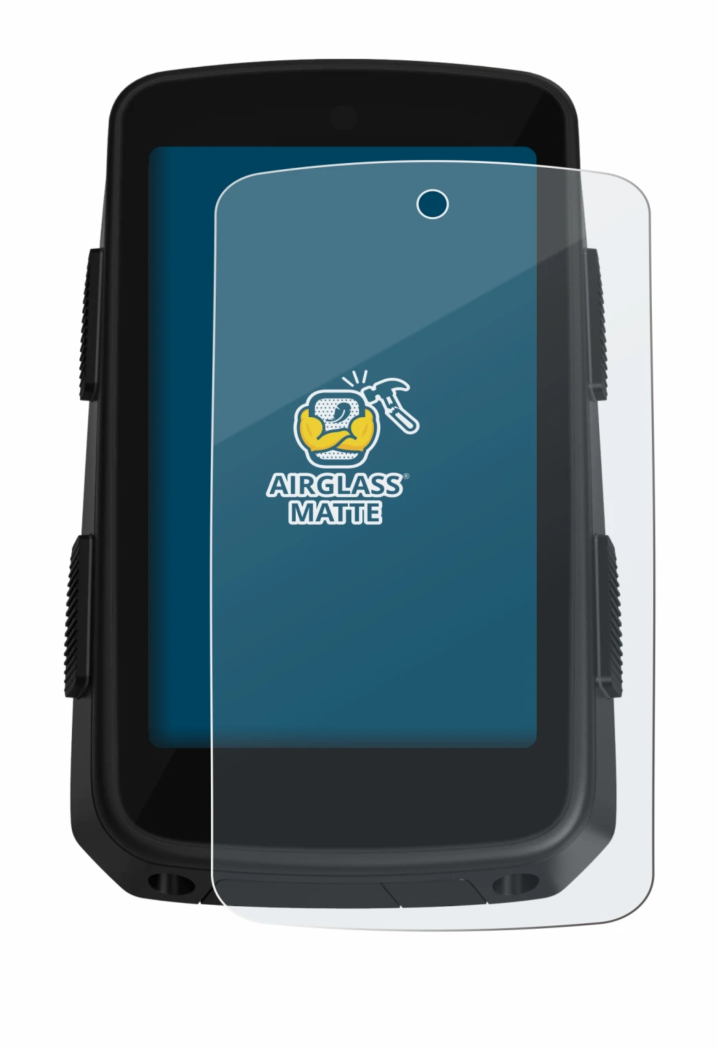 Image of the device Hammerhead Karoo 3 with a wide variety of screen protectors.