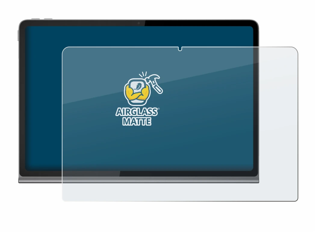 Image of the device Lenovo Tab Plus with a wide variety of screen protectors.