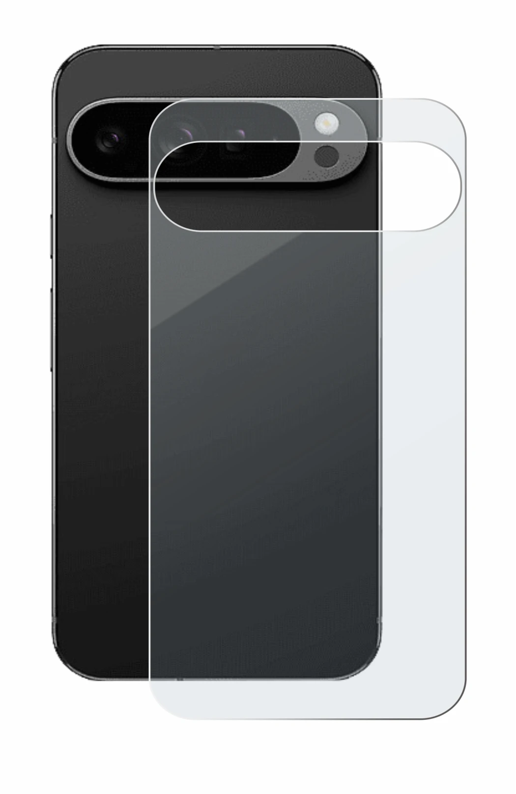 Image of the device Google Pixel 9 Pro XL (Back) with a wide variety of screen protectors.