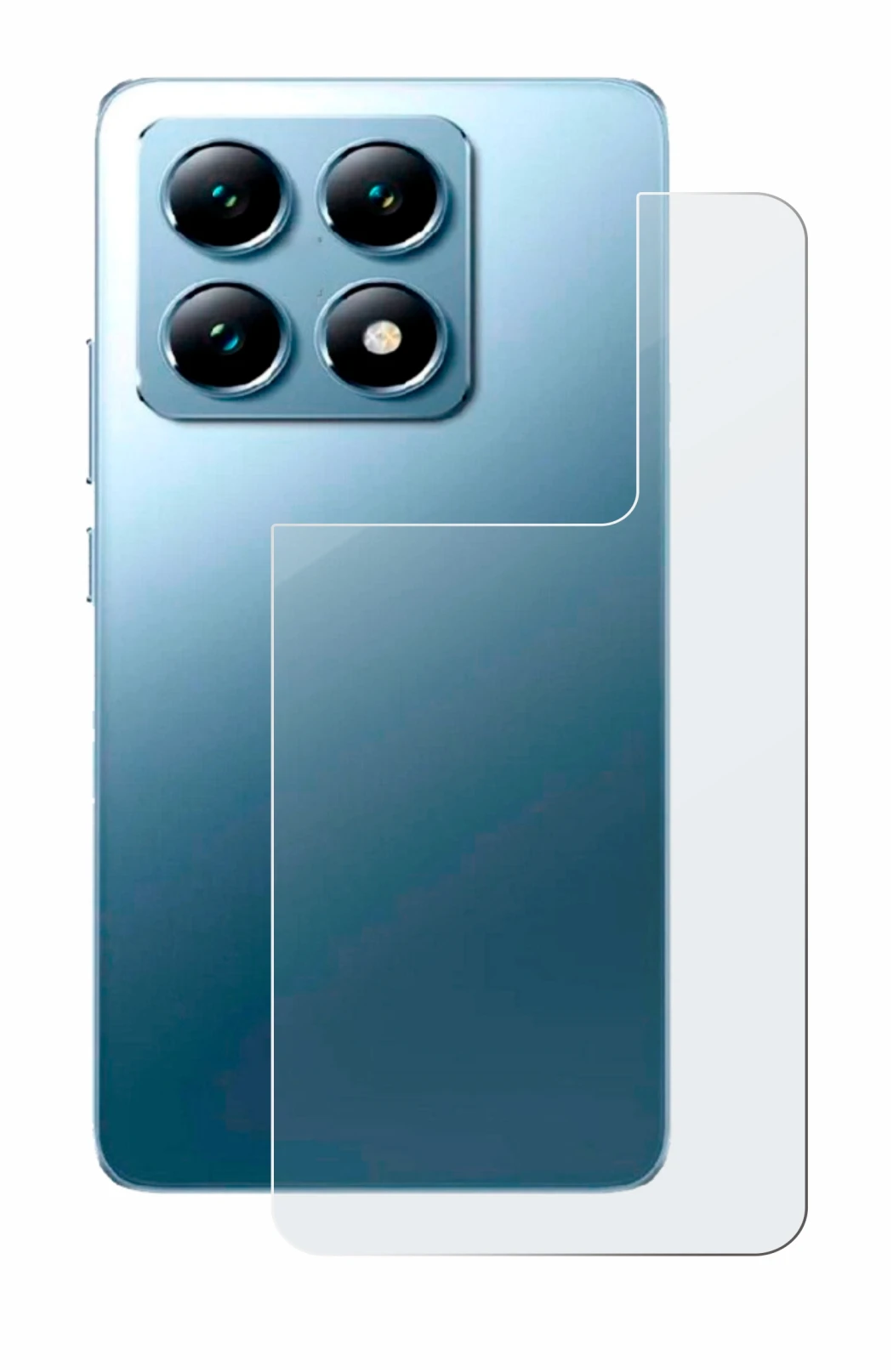 Image of the device Xiaomi 14T Pro (Back) with a wide variety of screen protectors.