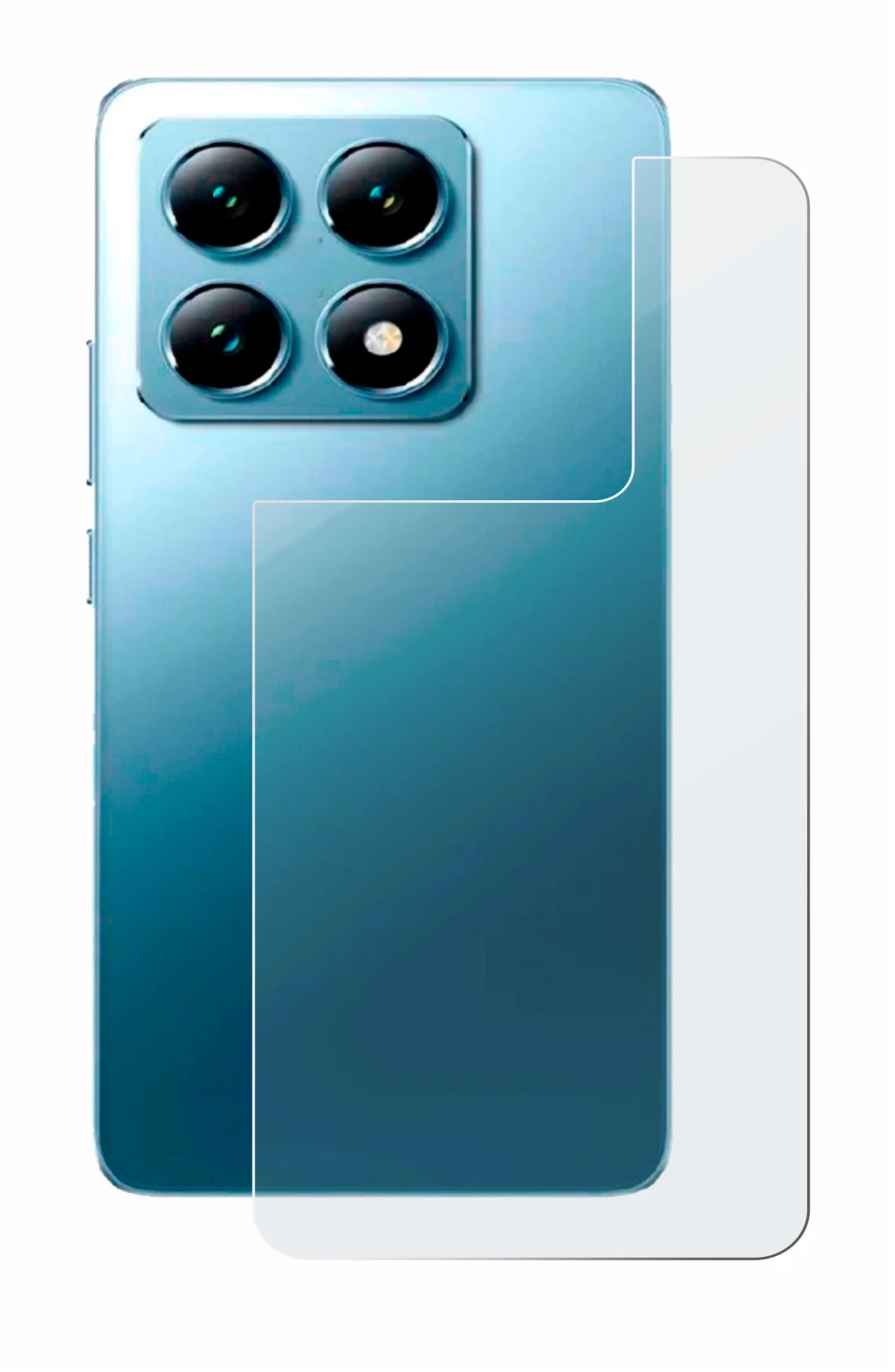 Image of the device Xiaomi 14T (Back) with a wide variety of screen protectors.