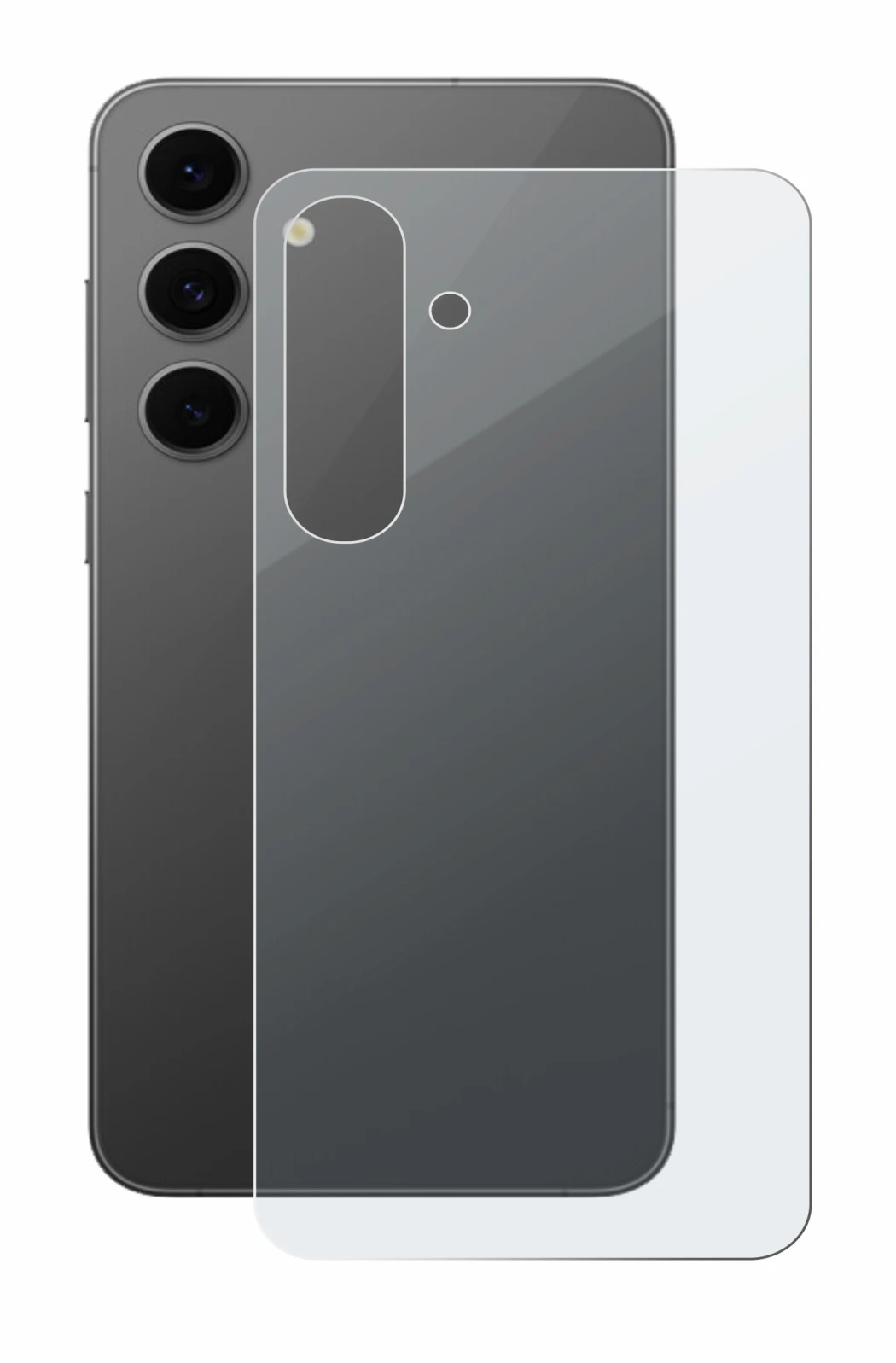 Image of the device Samsung Galaxy S24 FE (Back) with a wide variety of screen protectors.