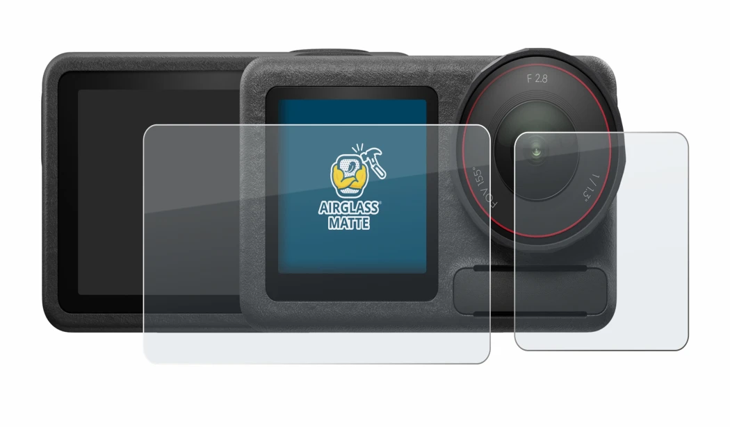 Image of the device DJI Osmo Action 5 Pro (case-friendly) with a wide variety of screen protectors.