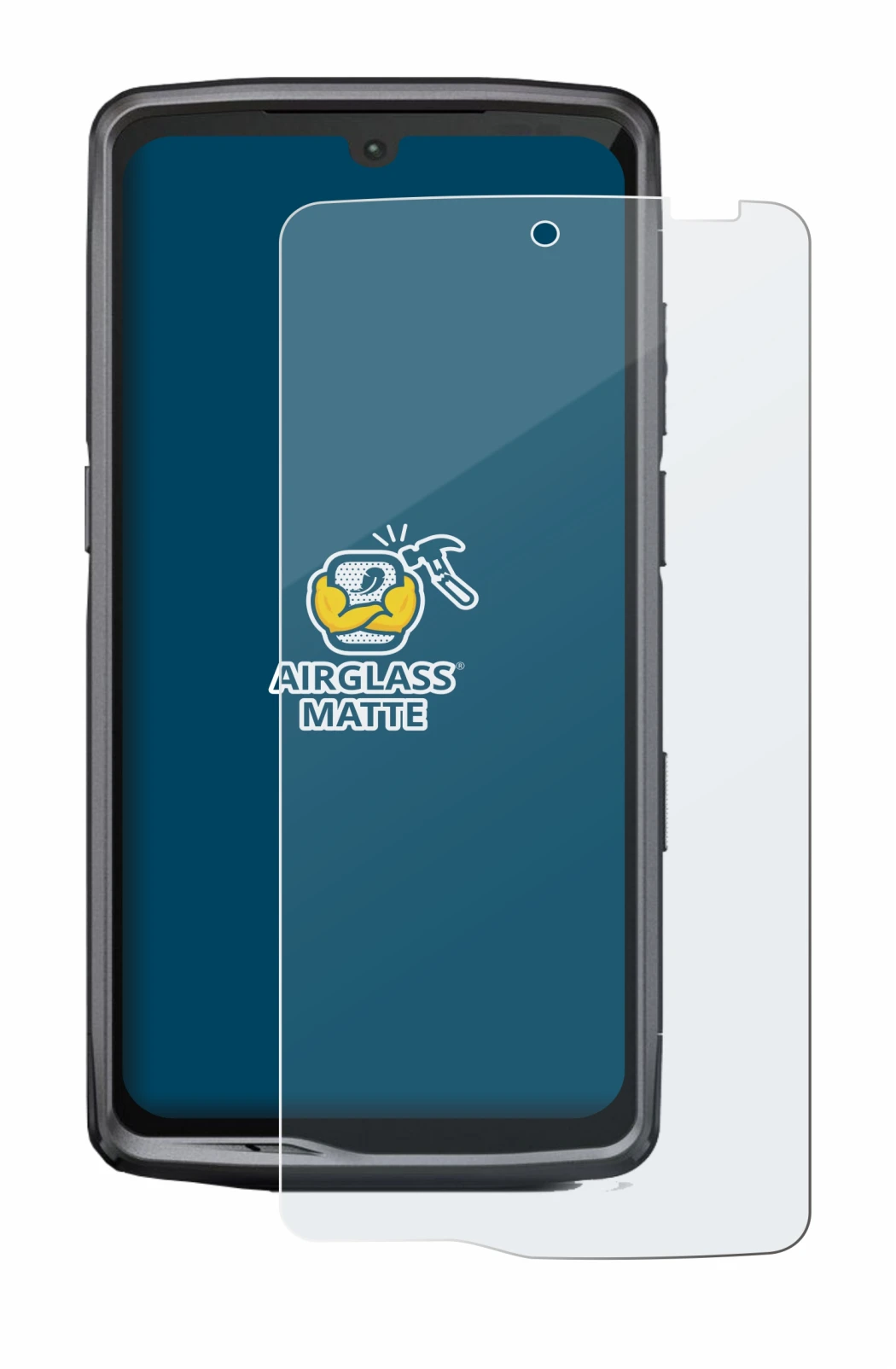 Image of the device Crosscall Stellar M6E with a wide variety of screen protectors.