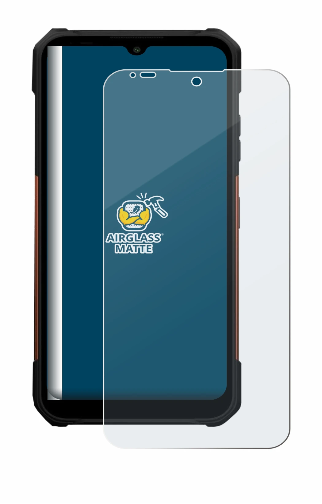 Image of the device myPhone Hammer Construction 2 Thermal 5G with a wide variety of screen protectors.