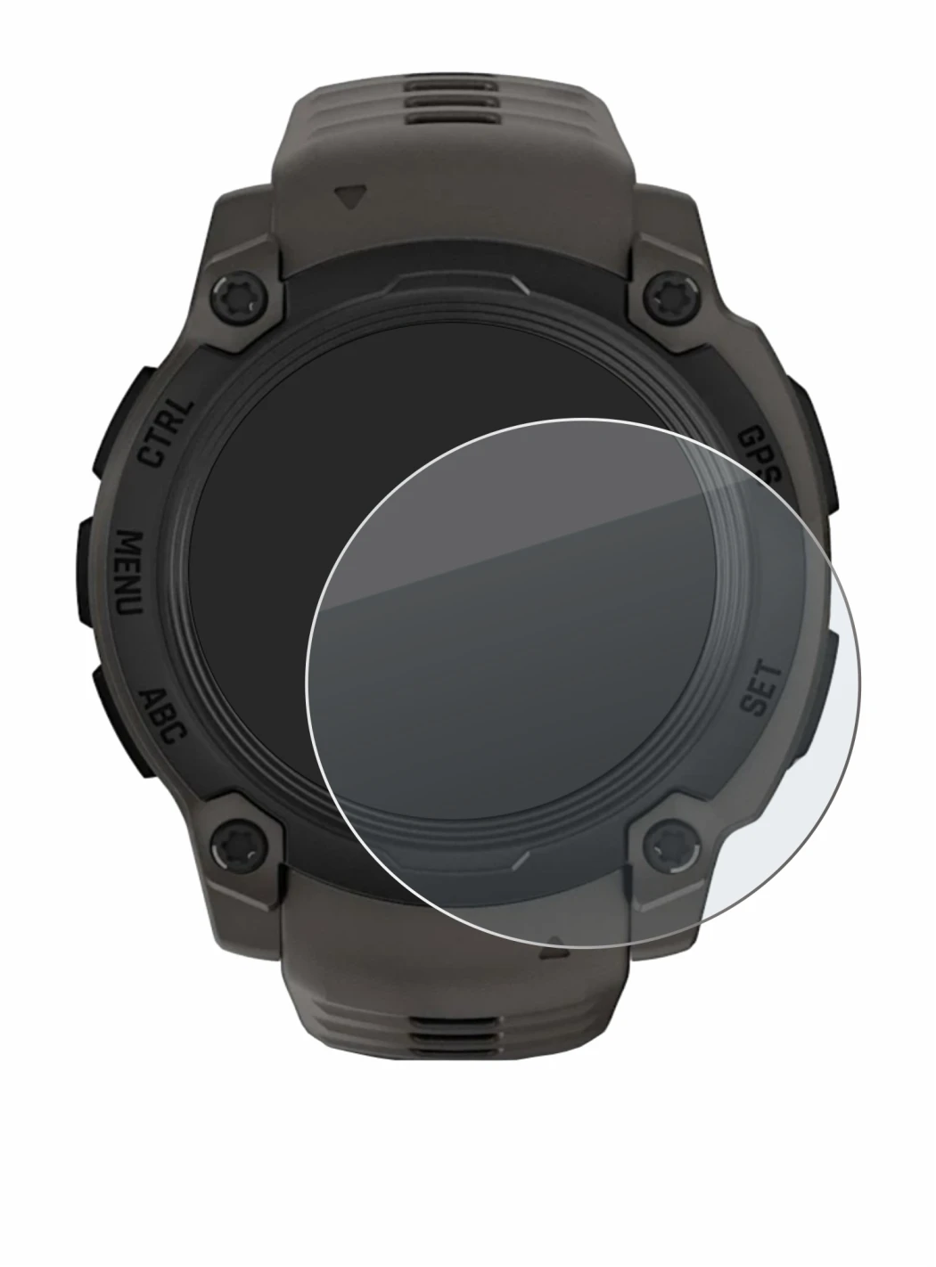 Image of the device Garmin Instinct E (40 mm) with a wide variety of screen protectors.