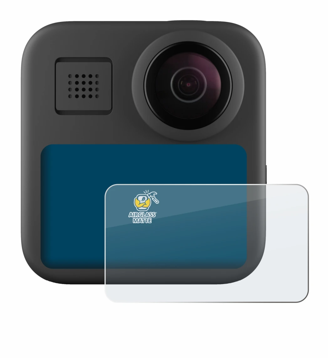 Image of the device GoPro Max (2025) with a wide variety of screen protectors.