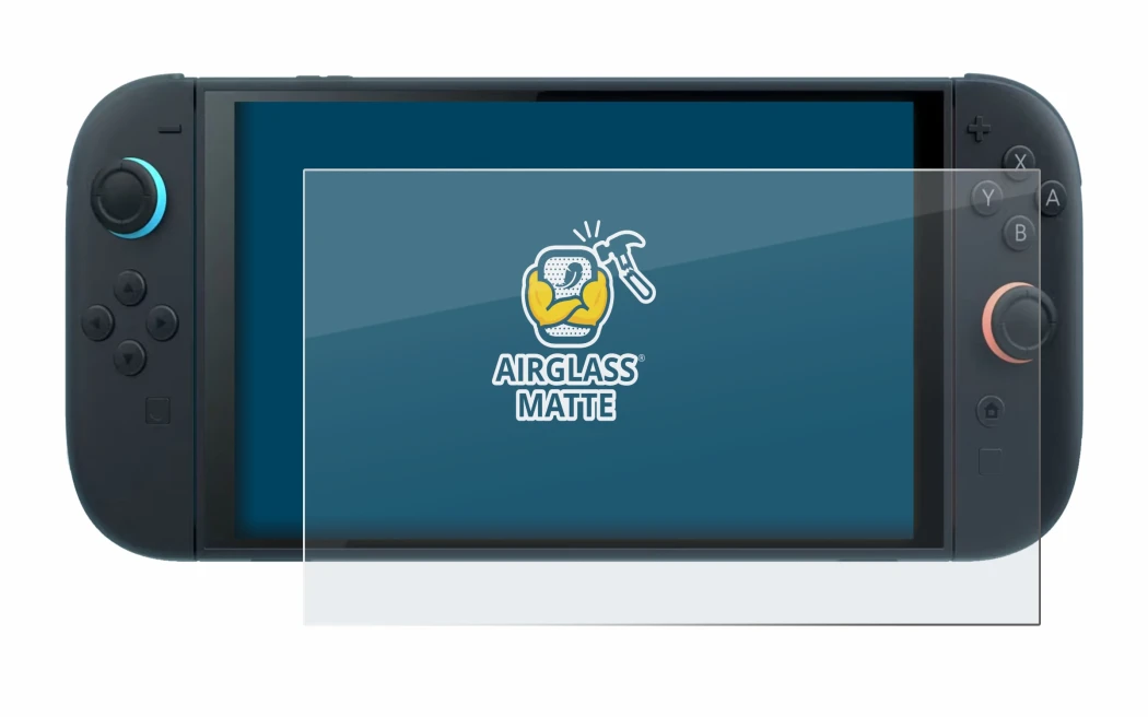 Image of the device Nintendo Switch 2 with a wide variety of screen protectors.