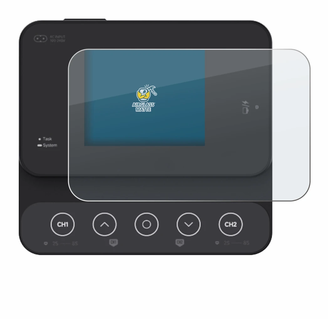 Image of the device ISDT K2Zip with a wide variety of screen protectors.
