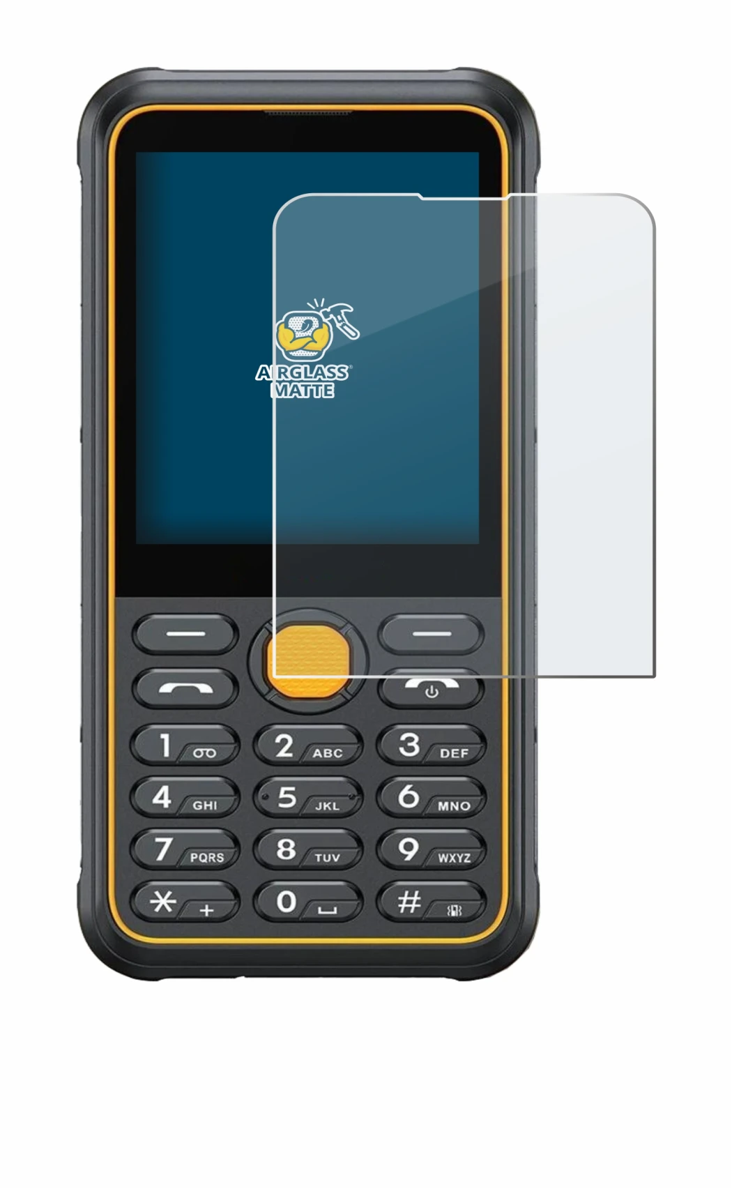 Image of the device Ulefone Armor Mini 4 with a wide variety of screen protectors.