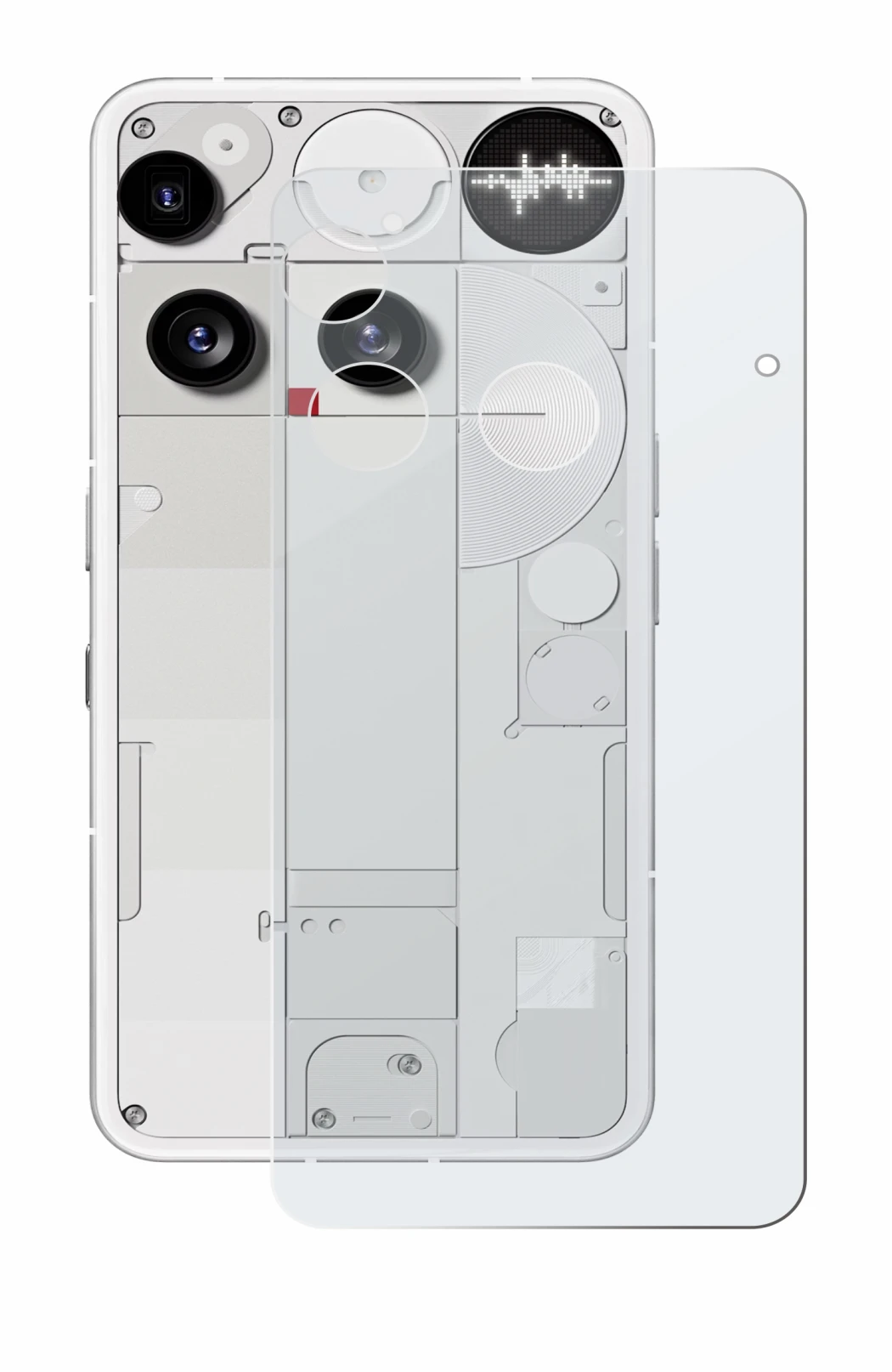 Image of the device Nothing Phone (3) (Back) with a wide variety of screen protectors.