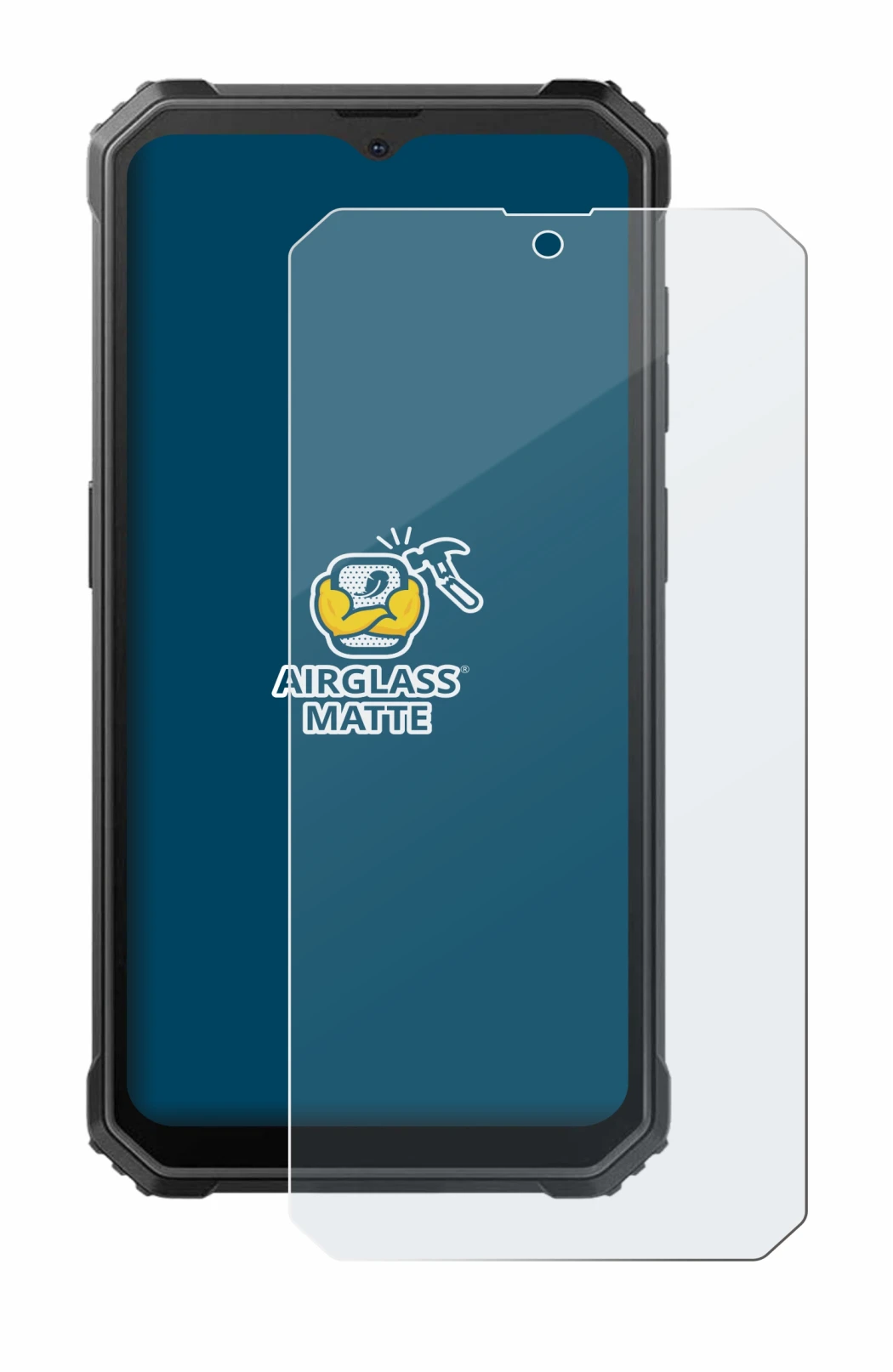 Image of the device Blackview BV4800 with a wide variety of screen protectors.