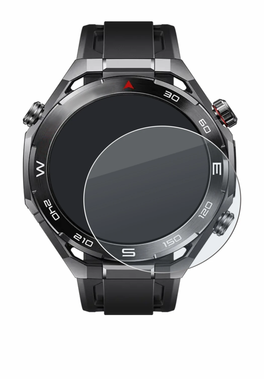 Image of the device Huawei Watch Ultimate 2 Black with a wide variety of screen protectors.