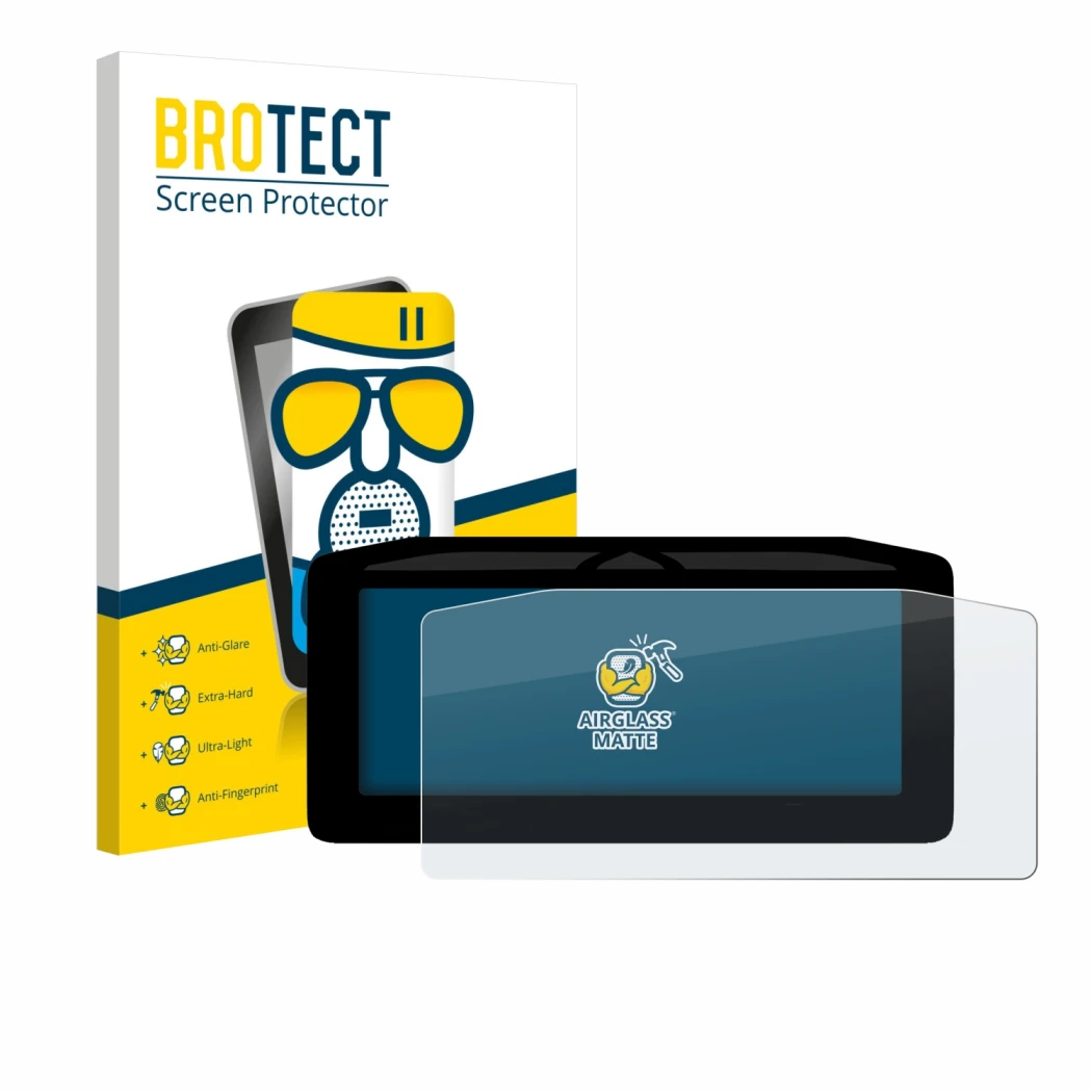 Front side of a product packaging with the brand logo BROTECT. Next to it is the device Ducati Streetfighter V4 2025 Speedomet