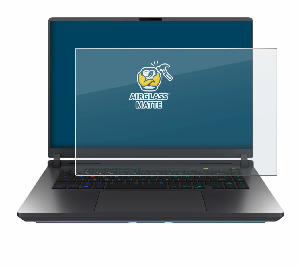 Image of the device ASUS ROG Strix G16 2025 with a wide variety of screen protectors.