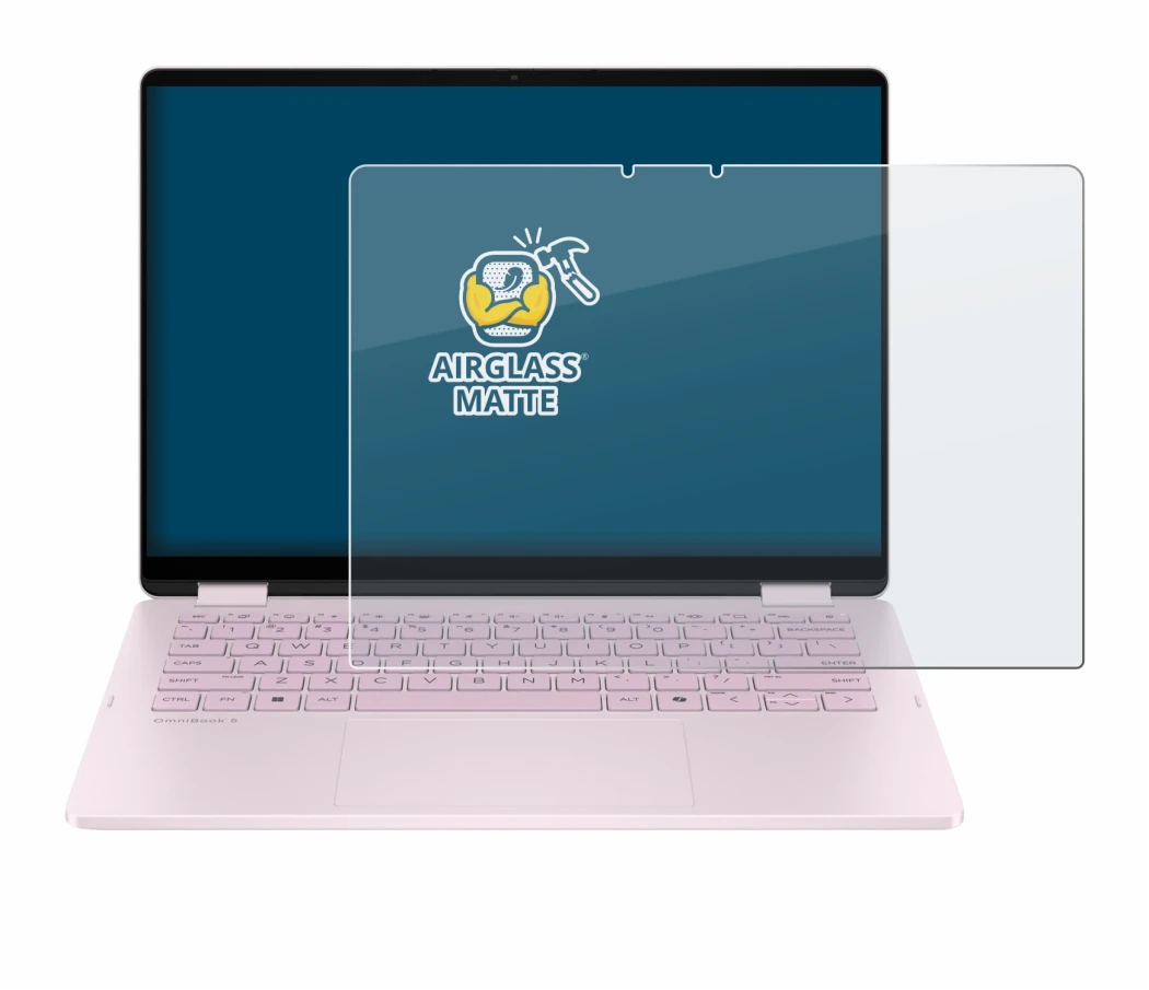 Image of the device HP OmniBook 5 Flip 14 14-fp0153ng with a wide variety of screen protectors.