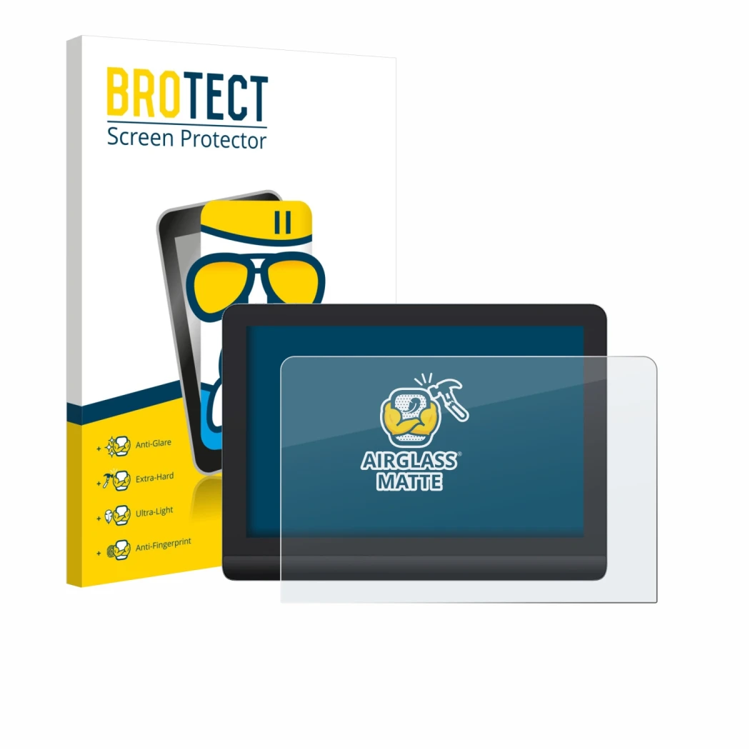 Front side of a product packaging with the brand logo BROTECT. Next to it is the device XP-Pen Artist Pro 16 Gen 2 shown with 