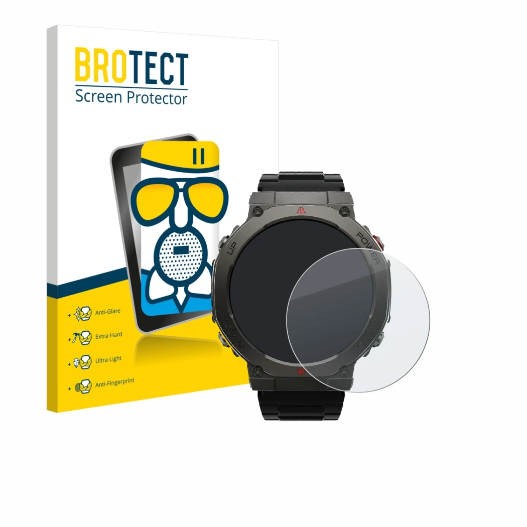 Front side of a product packaging with the brand logo BROTECT. Next to it is the device Xiaomi Black Shark GS3 Ultra shown wit