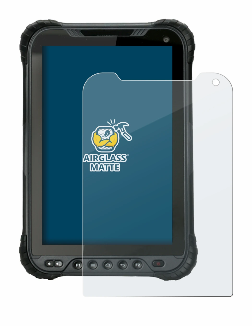 Image of the device Unitech TB85 Plus with a wide variety of screen protectors.