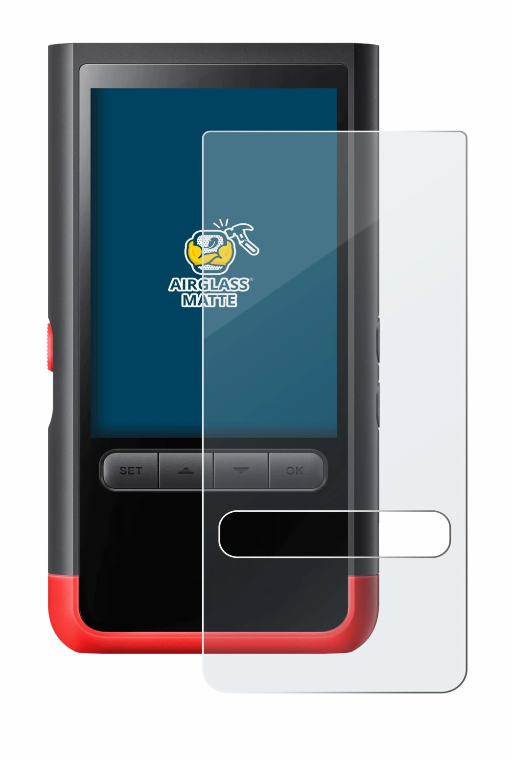 Image of the device ThermoMaven P2 with a wide variety of screen protectors.