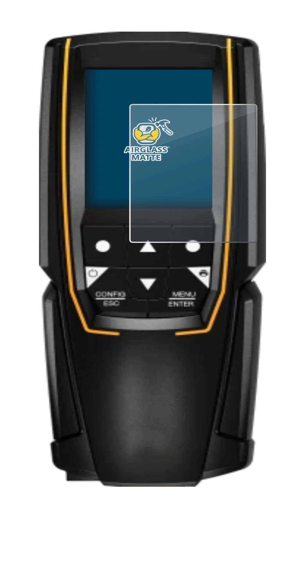 Image of the device Testo 310 (2nd Gen.) with a wide variety of screen protectors.