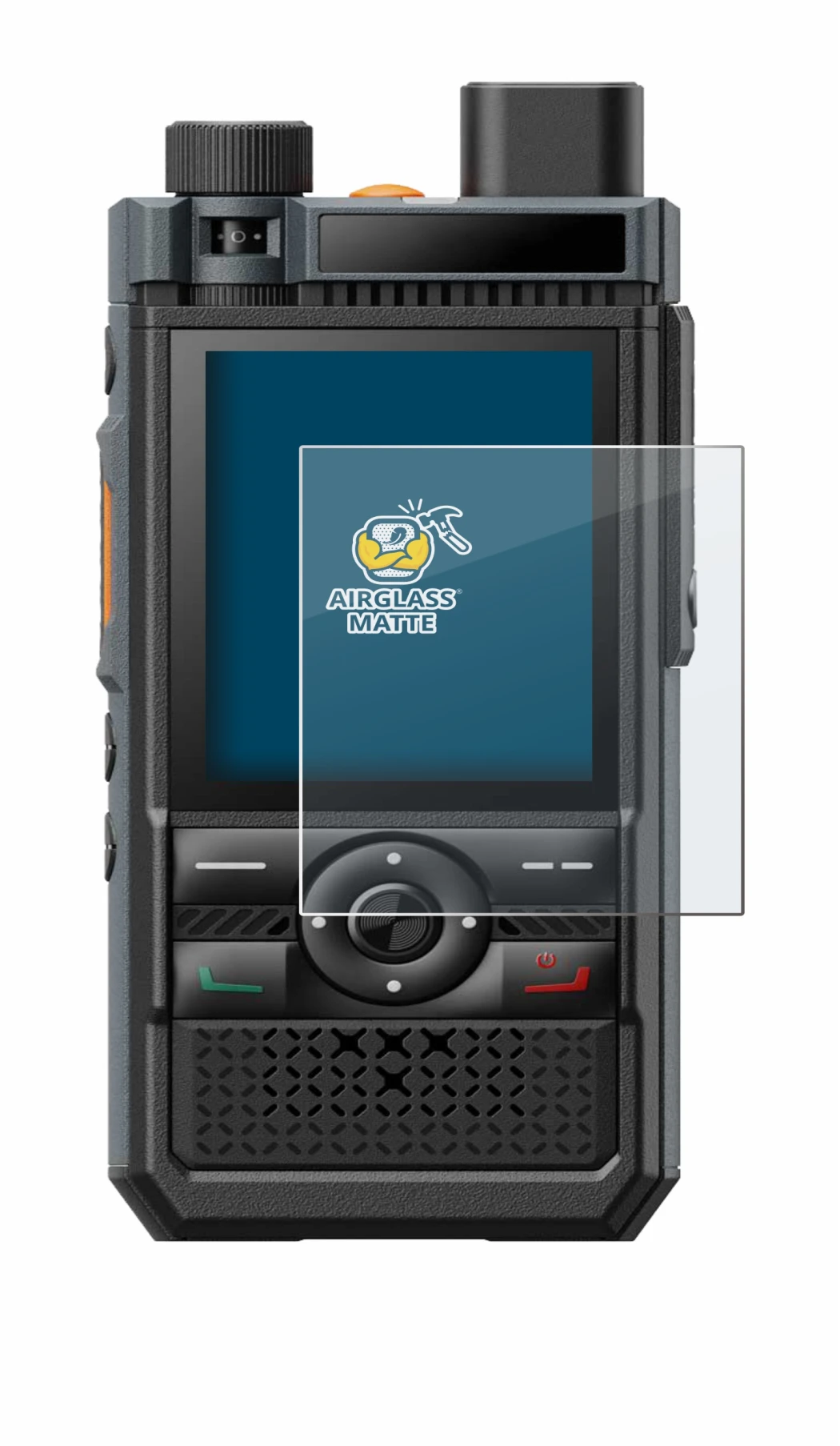Image of the device Hytera P50 with a wide variety of screen protectors.