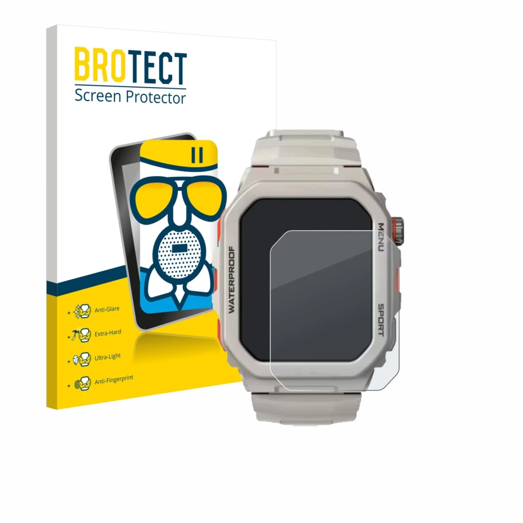 Front side of a product packaging with the brand logo BROTECT. Next to it is the device Rogbid Tank G2 shown with the correspo