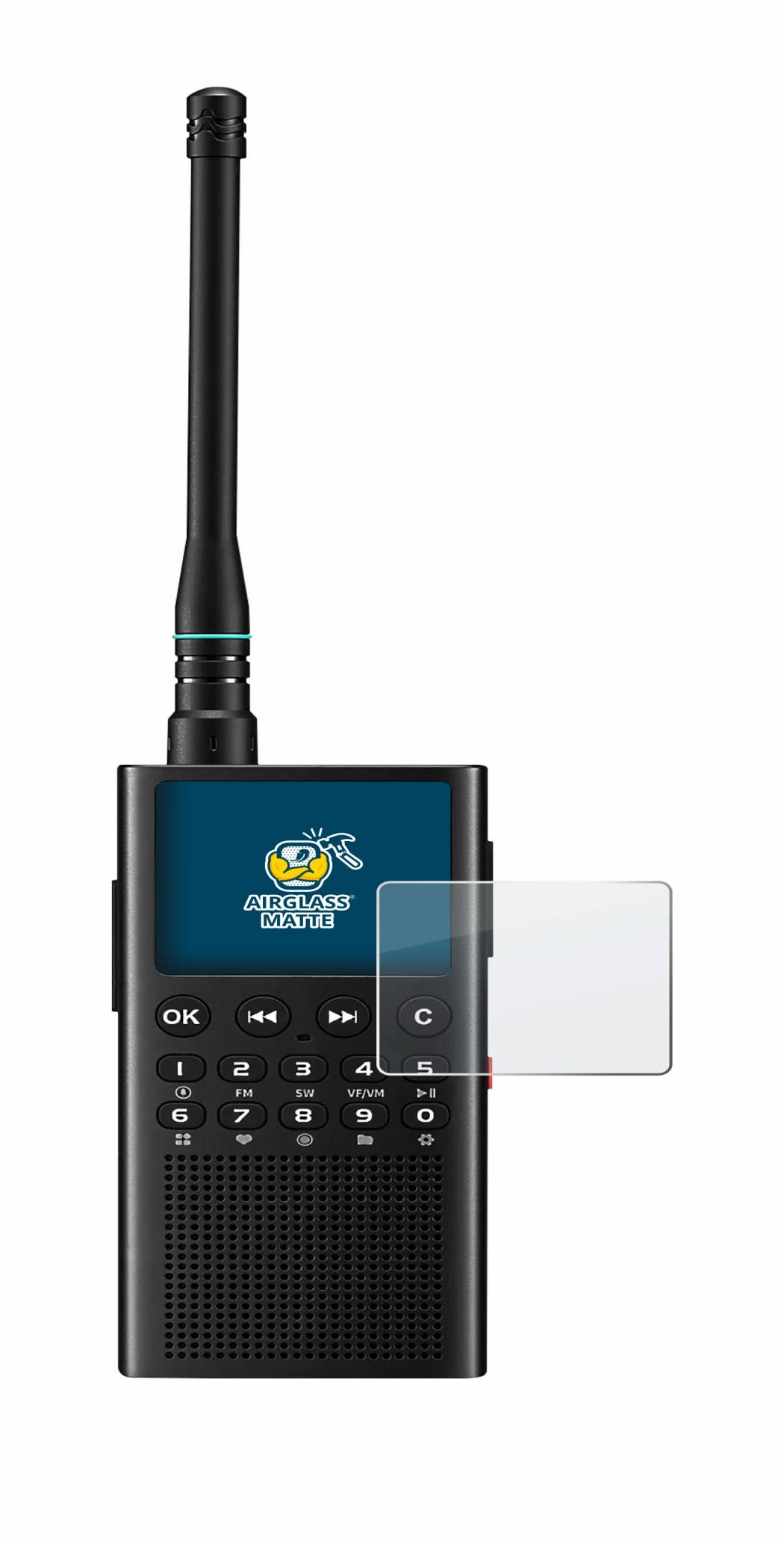 Image of the device Choyong WT2 with a wide variety of screen protectors.