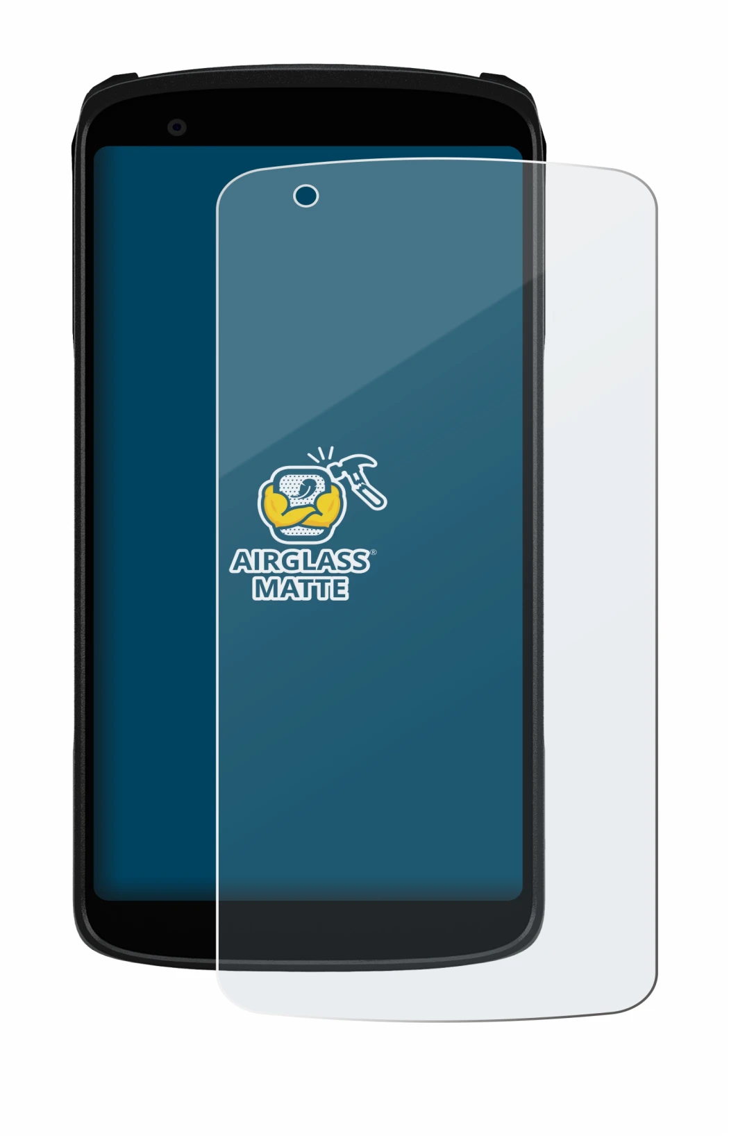 Image of the device Zebra TC22R with a wide variety of screen protectors.