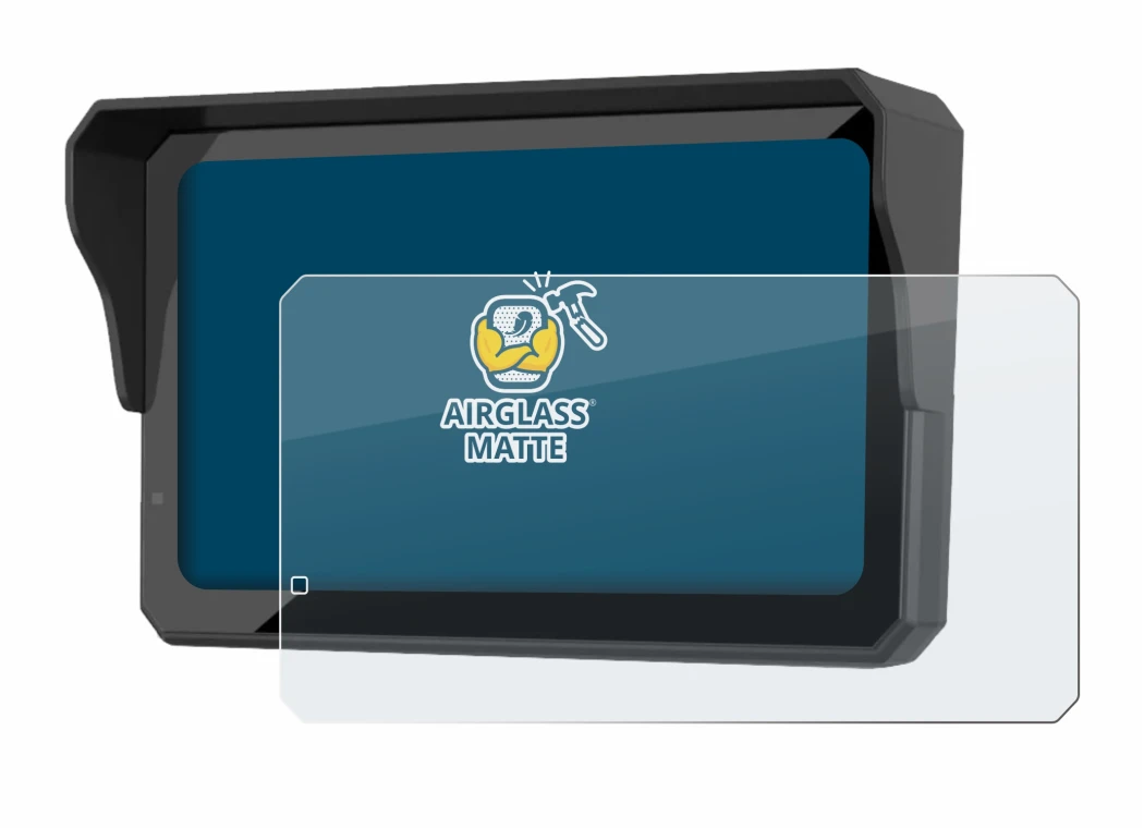 Image of the device Carpuride W602S Pro with a wide variety of screen protectors.