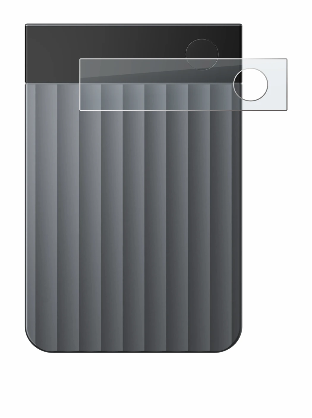 Image of the device PLAUD Note Pro with a wide variety of screen protectors.