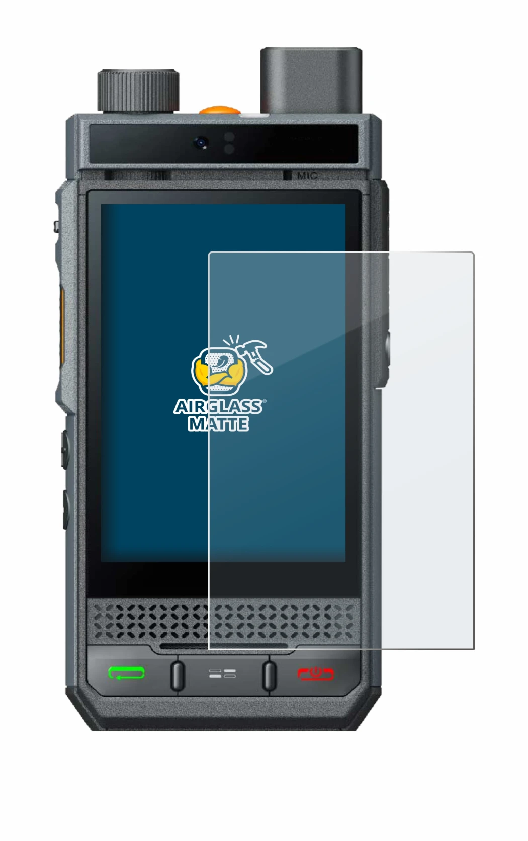 Image of the device Hytera P60 with a wide variety of screen protectors.