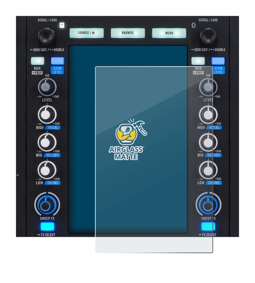 Image of the device Rane System One with a wide variety of screen protectors.