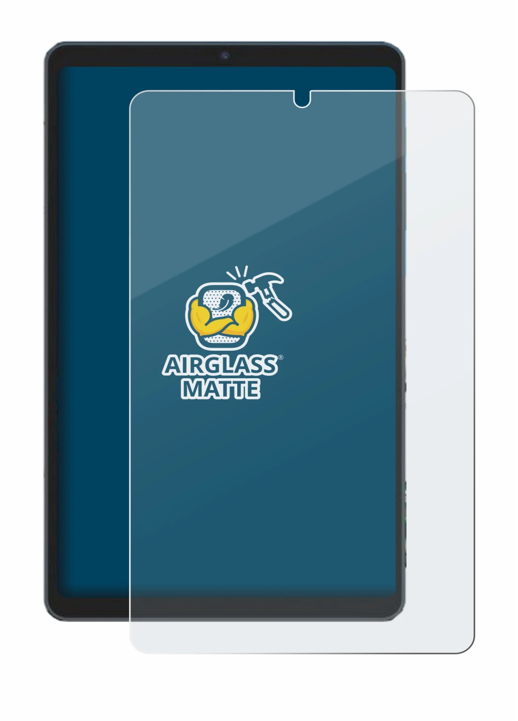 Image of the device Chuwi AuPad Mini with a wide variety of screen protectors.