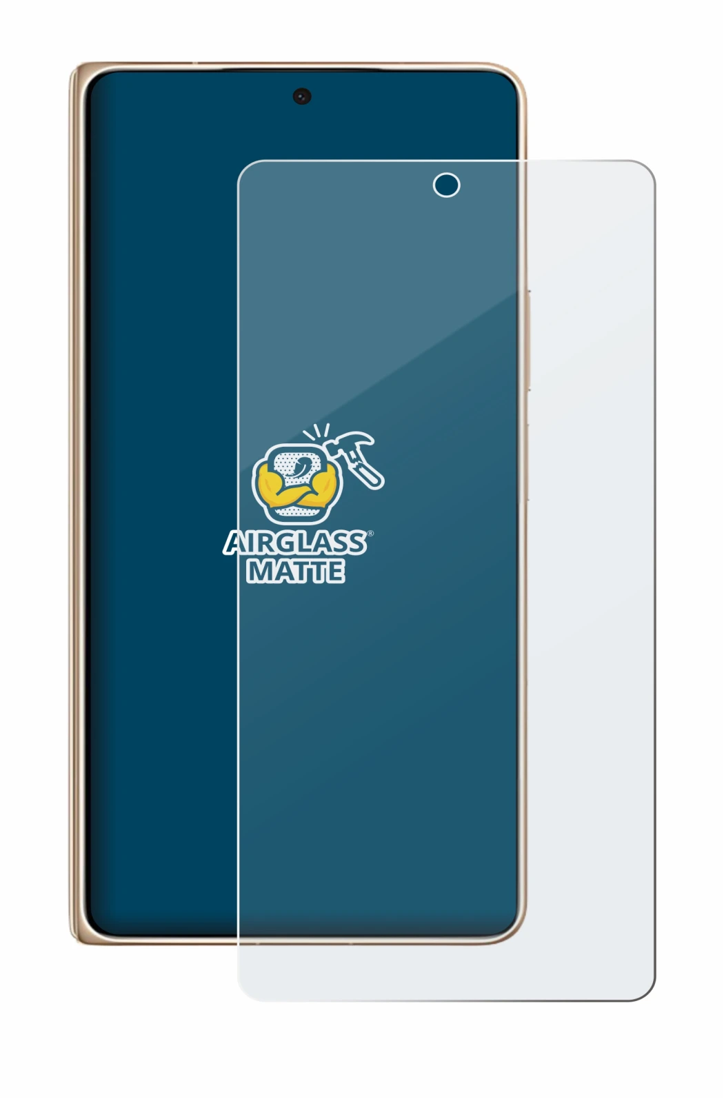 Image of the device Honor Magic V6 with a wide variety of screen protectors.