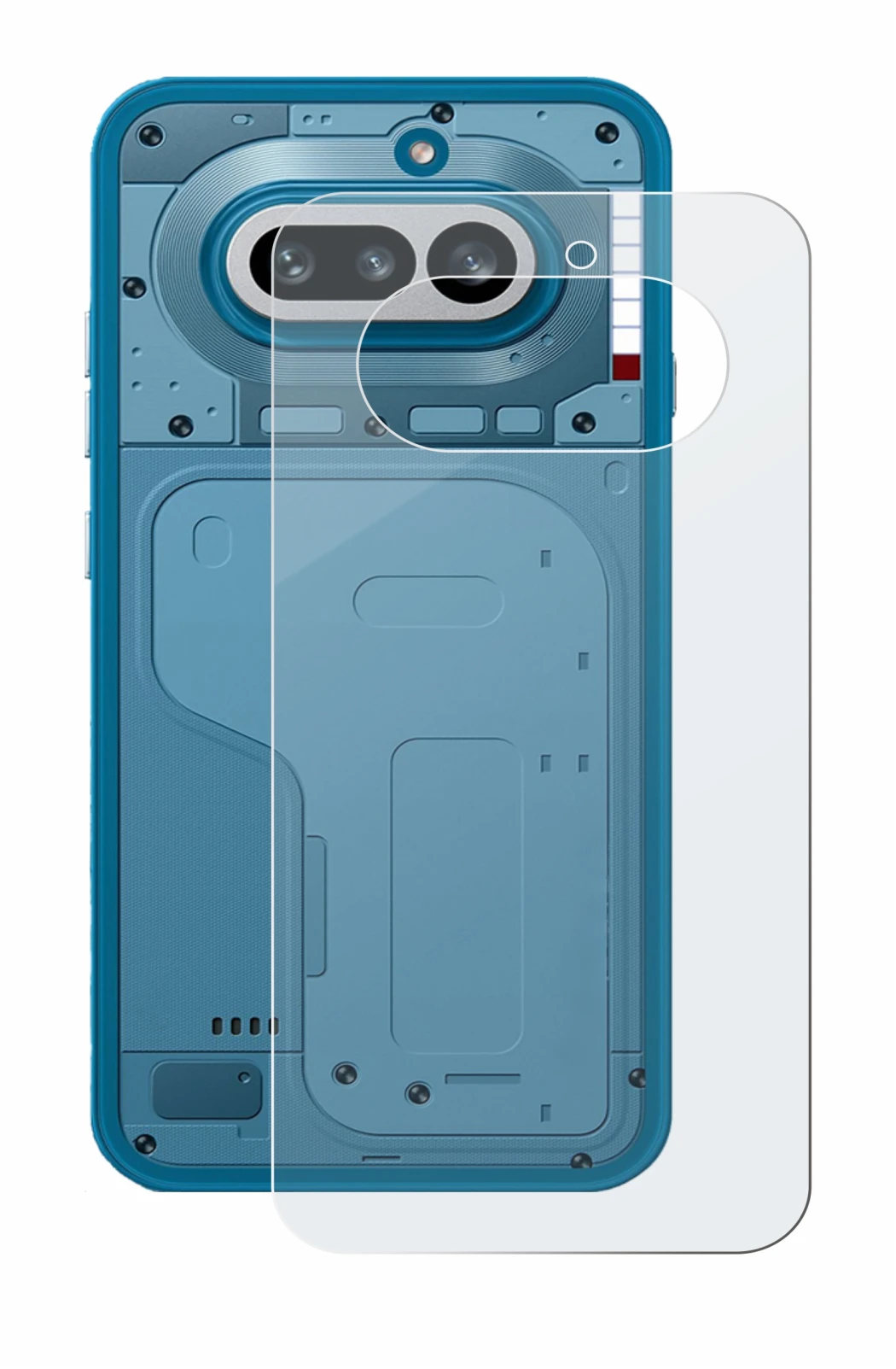 Image of the device Nothing Phone (4a) (Back) with a wide variety of screen protectors.