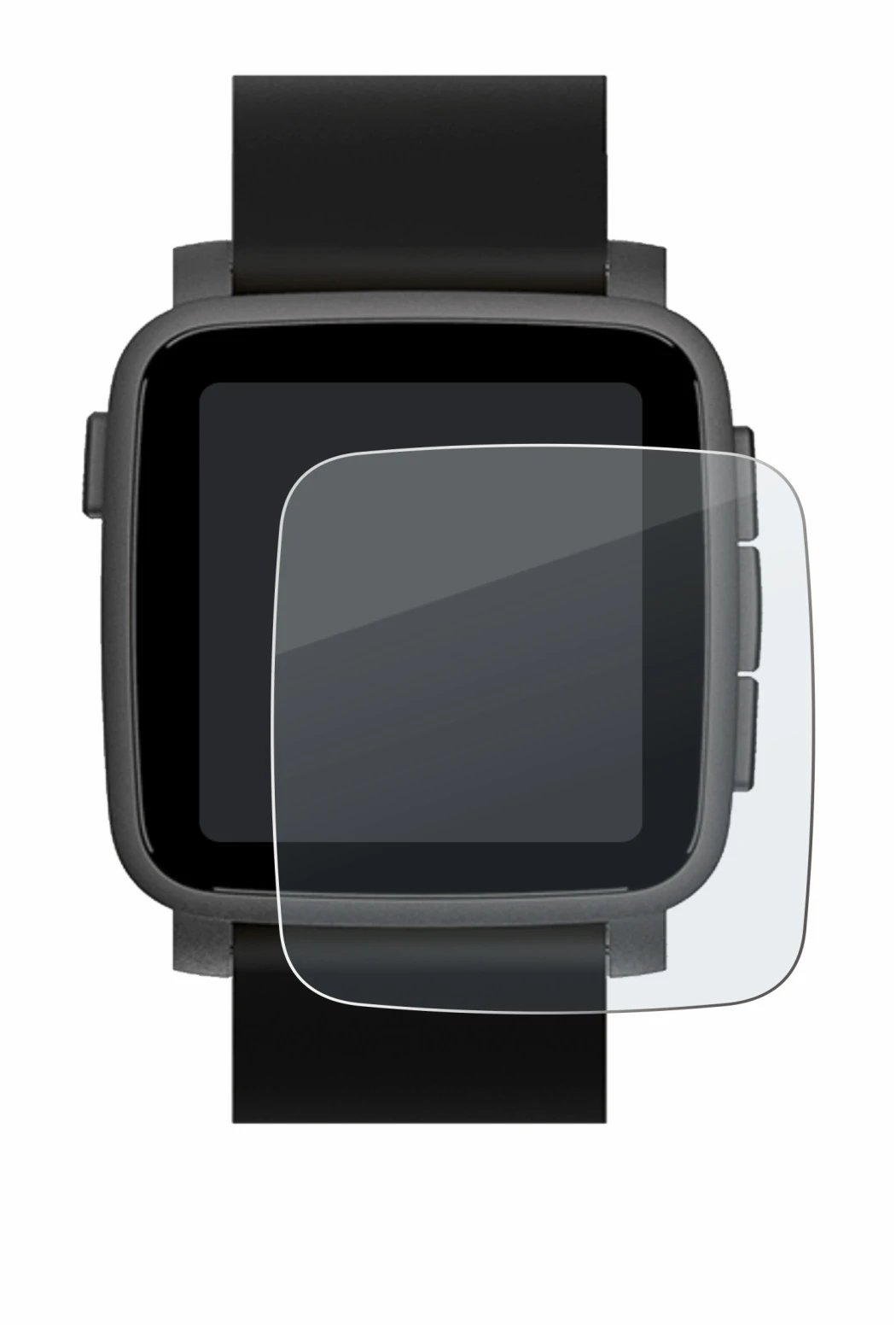 Image of the device Pebble Time 2 2026 with a wide variety of screen protectors.