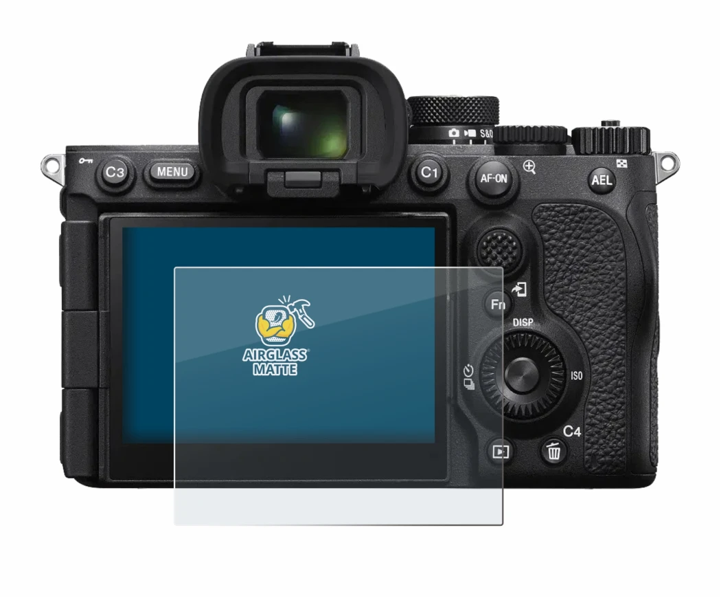 Image of the device Sony Alpha 7R VI with a wide variety of screen protectors.