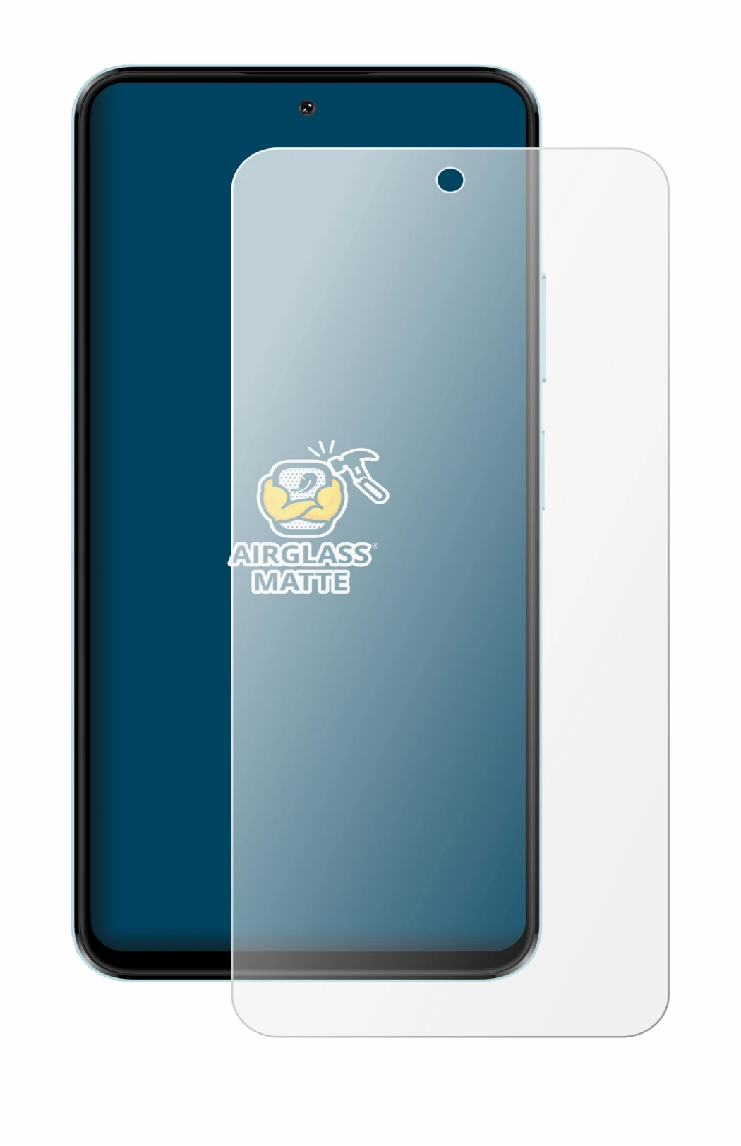 Image of the device HMD Luma with a wide variety of screen protectors.
