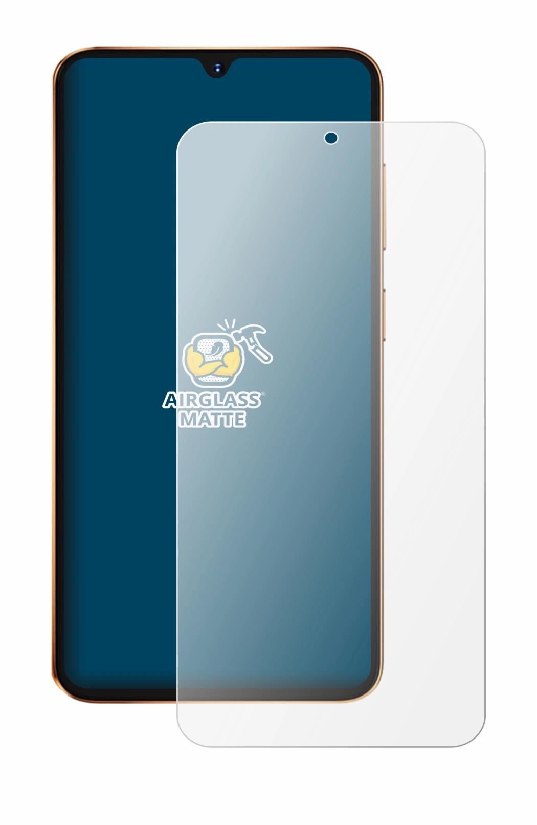 Image of the device Hotwav A17 Pro Max with a wide variety of screen protectors.