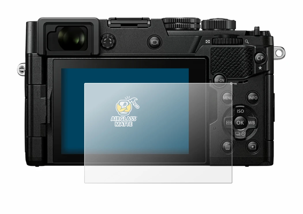 Image of the device OM System PEN with a wide variety of screen protectors.